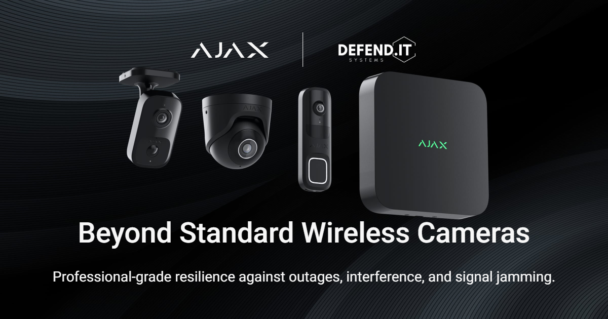 Ajax and Defend.IT Systems cameras